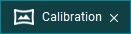 Pestaña «Calibración» con el icono de opciones de calibración