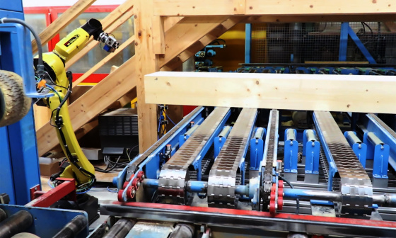 Reconocimiento 3D e impresión automáticas de vigas de madera