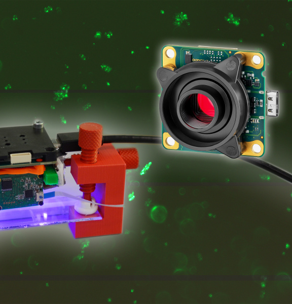 Cámara board level IDS a bordo de un prototipo de minisatélite para la investigación celular