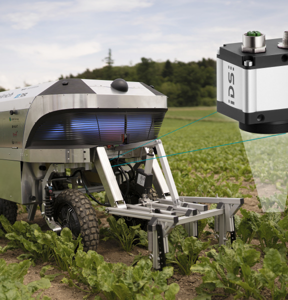 Un robot inteligente con una cámara industrial uEye+ elimina la necesidad de herbicidas