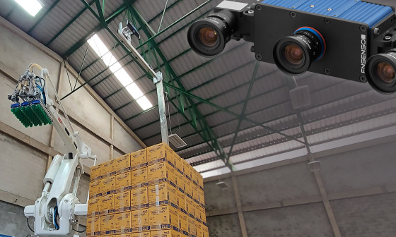 Despaletización automatizada 3D con procesamiento de imágenes integrado