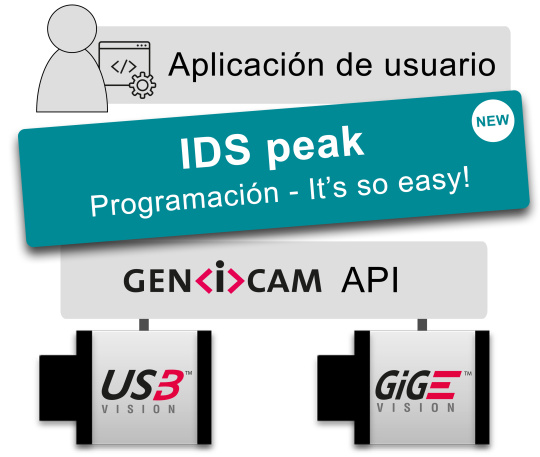 La antigua estructura se sustituyó por IDS peak, que es fácil de programar.