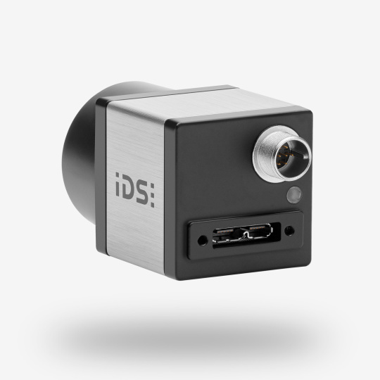 Cámara industrial IDS uEye CP de visión trasera con conexión USB3.