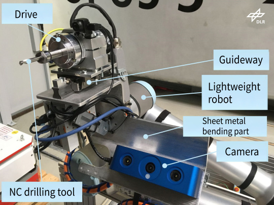 Robots ligeros y componentes centrales de la unidad de marcaje, incluida una cámara 3D.