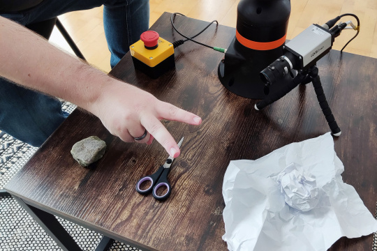 Reconocimiento de gestos con IDS NXT: Tijeras