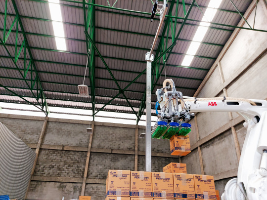 El robot de despaletización totalmente automático