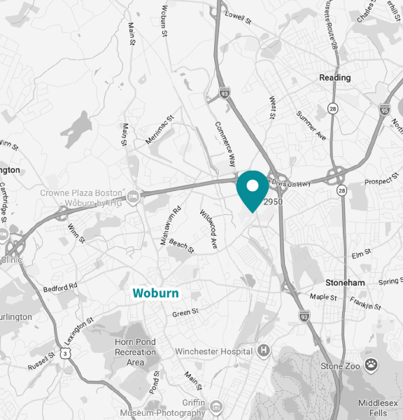 La ubicación de IDS Woburn en EE.UU. está marcada en el mapa.