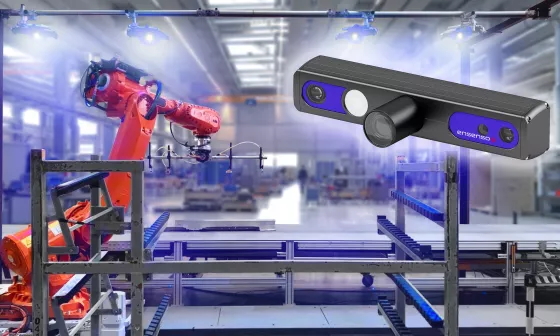 Sistema de medición 3D con cámaras Ensenso C para la inspección de contenedores y las operaciones robotizadas de carga y descarga