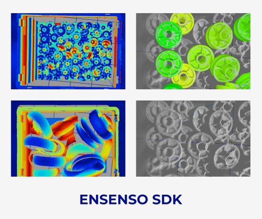 Capturas de pantalla del software Ensenso SDK
