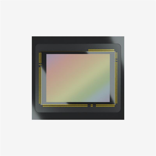 Vista frontal del sensor de imagen