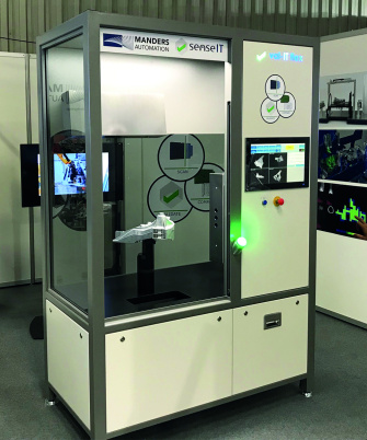 Comprobación eficaz de piezas en línea para la fabricación industrial