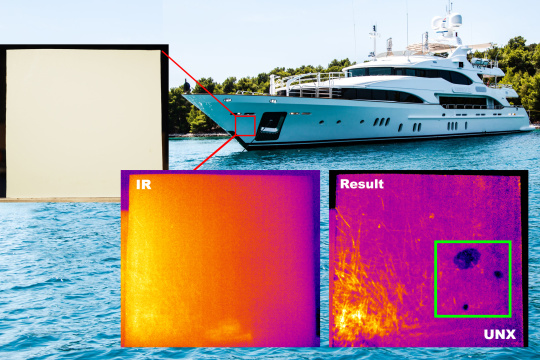 Inspección de la piel exterior de un yate