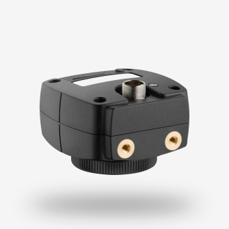 USB 3 Cámara industrial uEye ML con objetivo hacia abajo y conexión hacia arriba