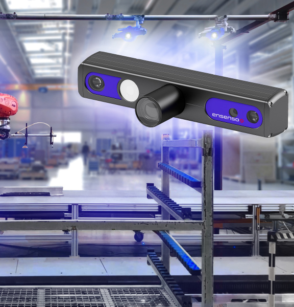Sistema de medición 3D con cámaras Ensenso C para la inspección de contenedores y las operaciones robotizadas de carga y descarga