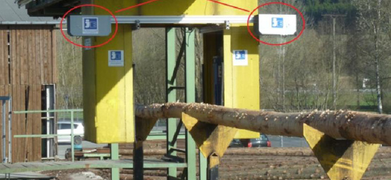 Medición de madera con dos cámaras 3D estéreo Ensenso
