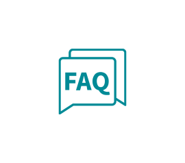 Dos bocadillos con el texto «FAQ» para simbolizar las preguntas más frecuentes.