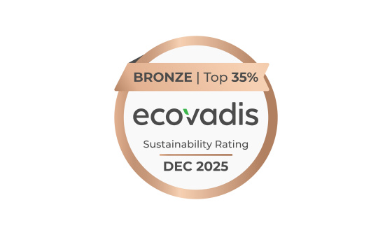 Sello de la medalla de bronce Ecovadis.