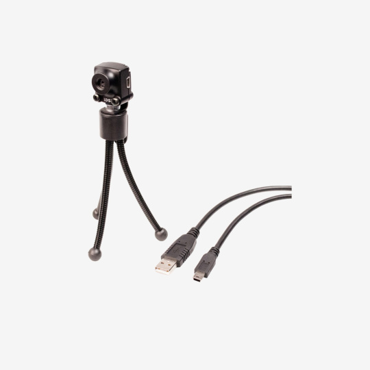 Kit de inicio uEye XS con trípode negro pequeño y cable USB2
