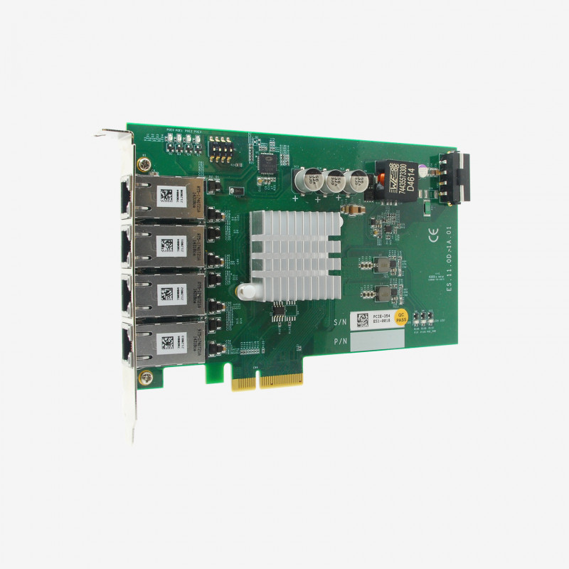 Tarjeta de red de 4 puertos Neousys PCIe-PoE354at x4