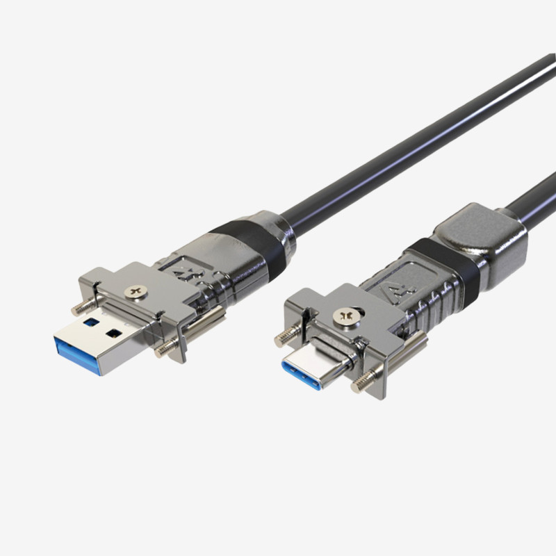 USB3 AOC, cable activo, recto, atornillable, 10 m