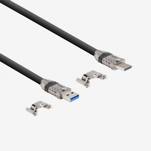 USB 3, cable estándar, recto, atornillable, 5 m