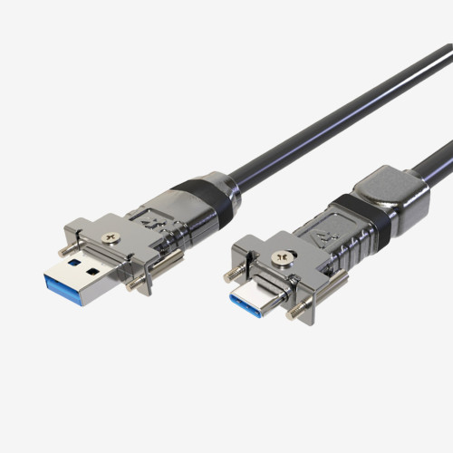 USB3 AOC, cable activo, recto, atornillable, 10 m