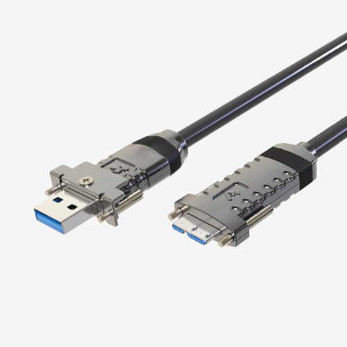 USB3 AOC, cable activo, recto, atornillable, 5 m