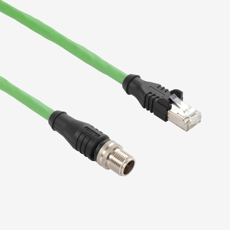 GigE, Cat6a, recto, atornillable, IP65/67, 10 m