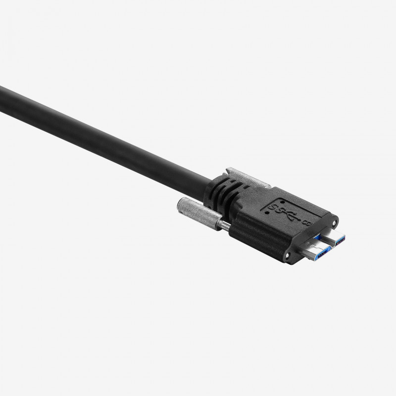 USB 3, cable estándar,  recto, atornillable, 1,5 m