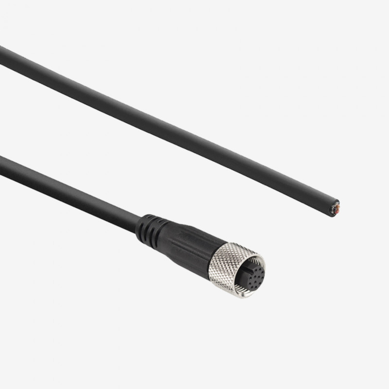 E/S + alimentación eléctrica, cable estándar, recto, atornillable, IP69K, 15 m