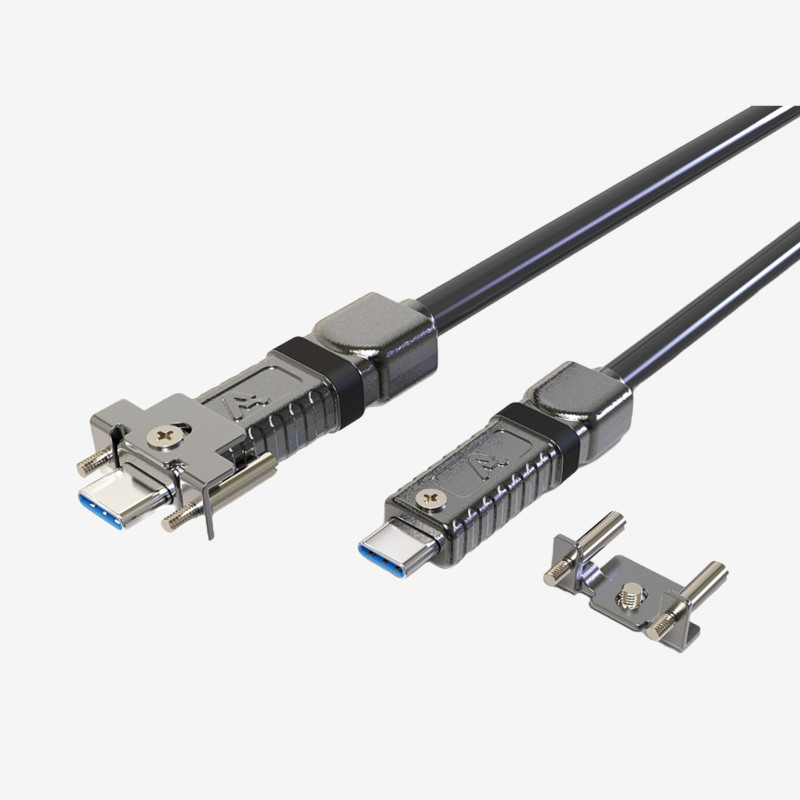 USB3 AOC, cable activo, recto, atornillable, 10 m